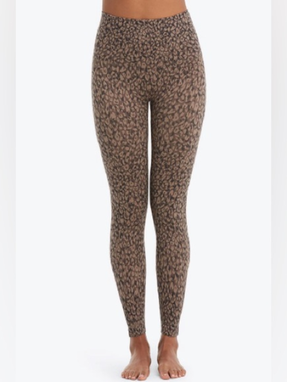 Spanx Look At Me Now Mini Leopard Leggings Small Sculpting High Rise Animal